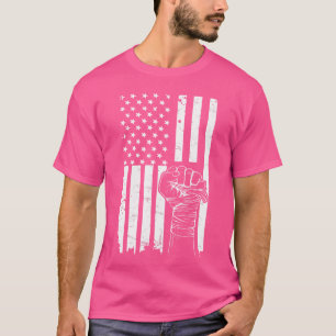 US Flagga for a Patriotic Kickboxing Trainer T Shirt