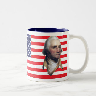 US Flagga George Washington Mugg