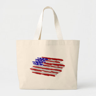 US Flagga i fjädrar Jumbo Tygkasse
