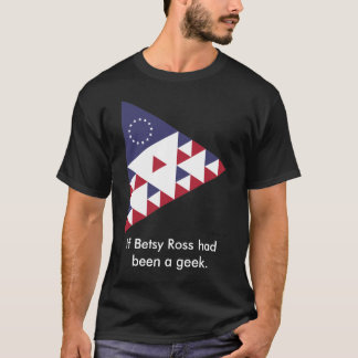 Us-flagga i trianglar som färgas tee shirt