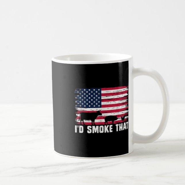 US Flagga ID Smoke Den där underbara patriotiska B Kaffemugg (Höger)