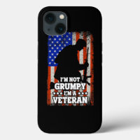 US Flagga Im not Grumpy im a Veteran 116