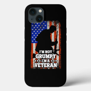 US Flagga Im not Grumpy im a Veteran 116