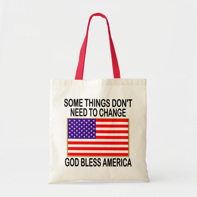 Us-flagga inget behov för ändring tygkasse (Framsidan)