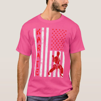 Us Flagga Karate T Shirt