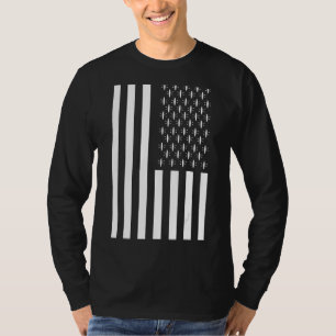 Us Flagga Kayak Canoe Outdoor Sport Patriotic Kaya T Shirt