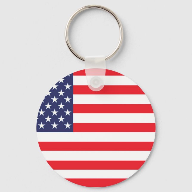 Us-flagga KeyChain Nyckelring (Framsida)