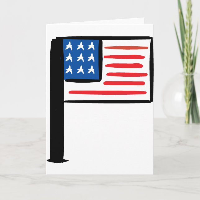 US FLAGGA KORT (Framsida)