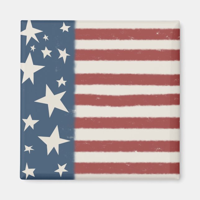 US Flagga Magnet (Framsidan)