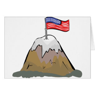 US Flagga Mounting Hälsningskort