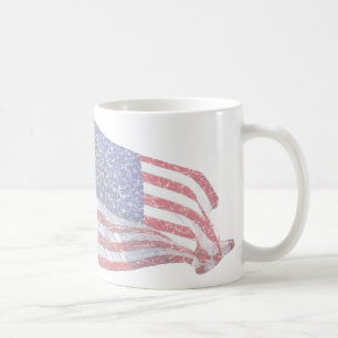 US Flagga - nödlidande Kaffemugg