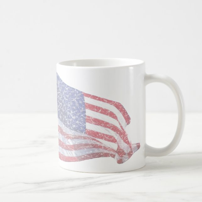 US Flagga - nödlidande Kaffemugg (Höger)