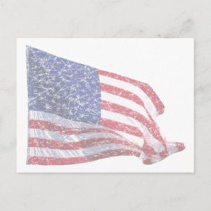 US Flagga - nödlidande Vykort