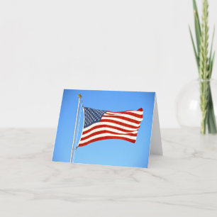 US Flagga Note-kort Kort