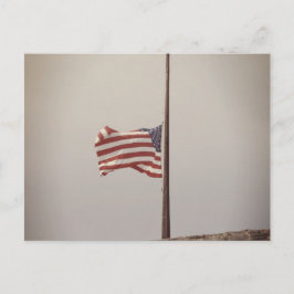 US Flagga på halv mast Vykort