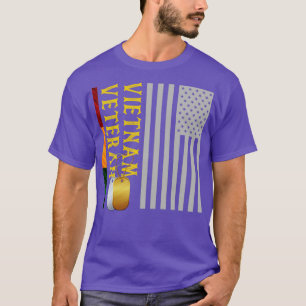 US Flagga Patriotic American Gift Vietnam Veteran T Shirt