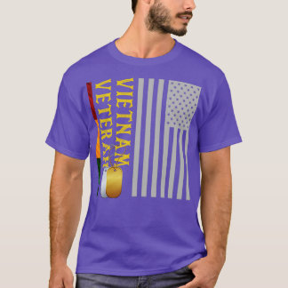 US Flagga Patriotic American Gift Vietnam Veteran T Shirt
