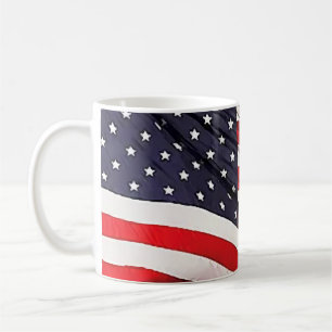 US Flagga Patriotic Kaffemugg