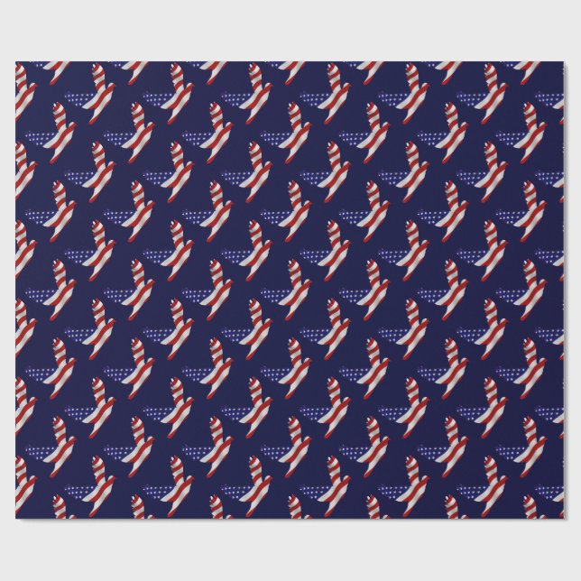 US Flagga Peace Dove Presentpapper (Platt)