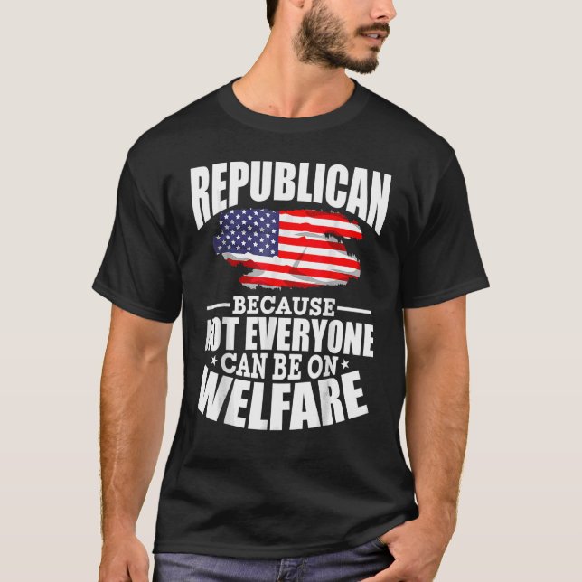 US Flagga Politik American Pride Repub T Shirt (Framsida)