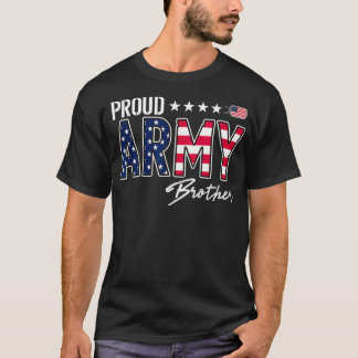 US Flagga Proud Army Brother T Shirt