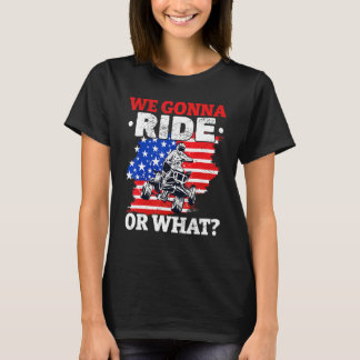 US Flagga Quad ATV vi rider eller vad T Shirt