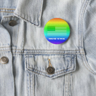 US Flagga Rainbow Shield - värd för Bära Knapp