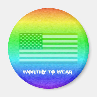 US Flagga Rainbow Shield - värd för Bära Magnet