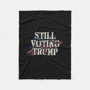 US Flagga Retro Trump Shirt - Röstfälld Felon Fleecefilt
