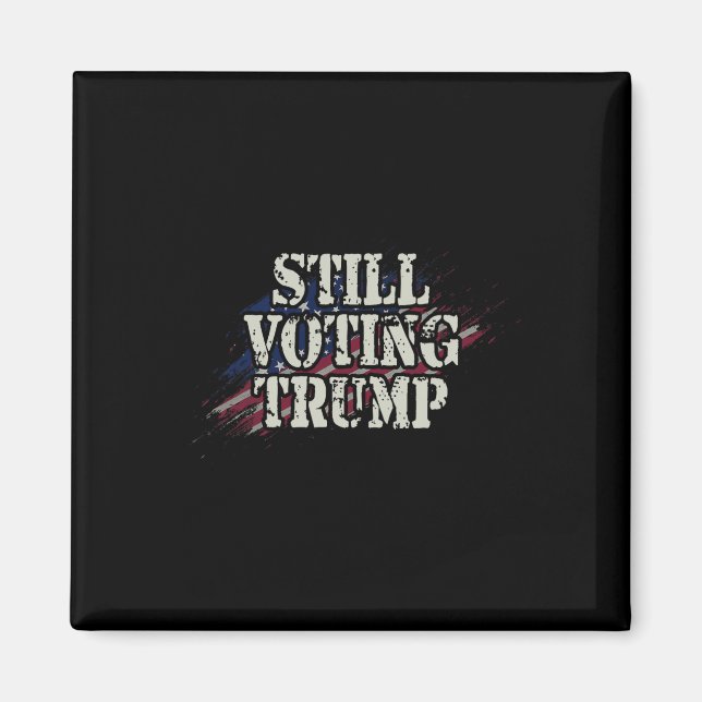 US Flagga Retro Trump Shirt - Röstfälld Felon Magnet (Framsidan)