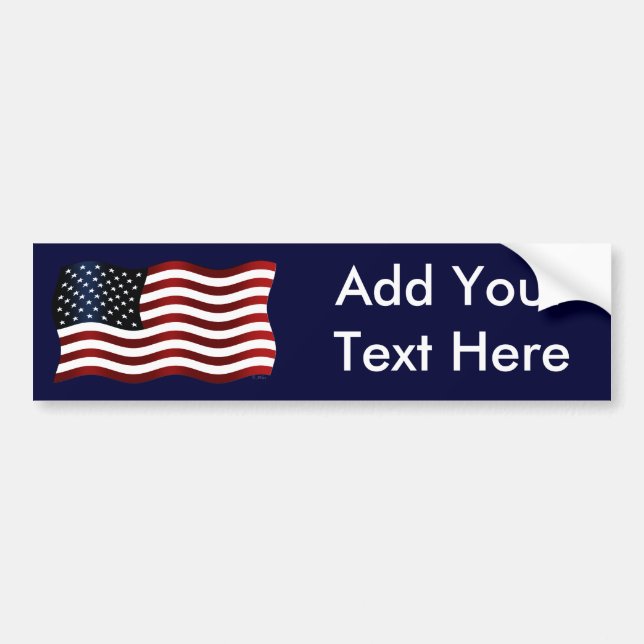 Us-flagga: Skapa ditt eget Bildekal (Framsidan)