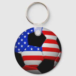 US Flagga Soccer Ball Nyckelring