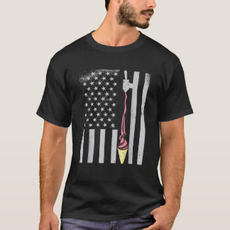 US Flagga, sommartid, Resa, jag behöver Ice Cream T Shirt