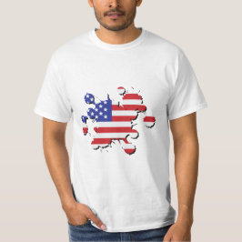 US flagga stäng T Shirt