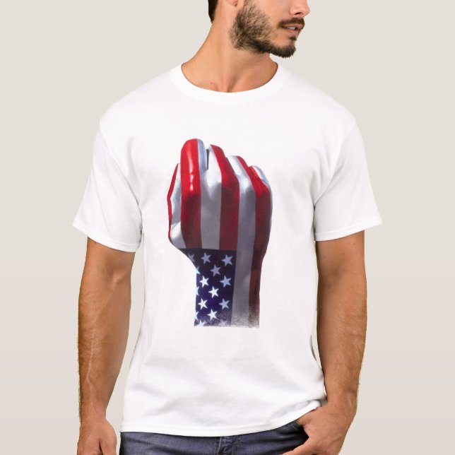 Us-flagga Tee Shirt (Framsida)