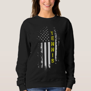 US Flagga Tennis American Flagga Tennis Player T Shirt