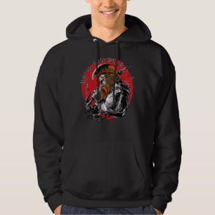 US Flagga 'Til Valhalla Viking Krigare Vikingar No Hoodie