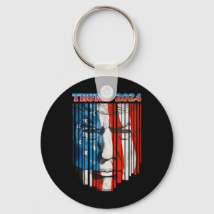 US Flagga Trump Vintage Donald Trump 4:e Jul Nyckelring