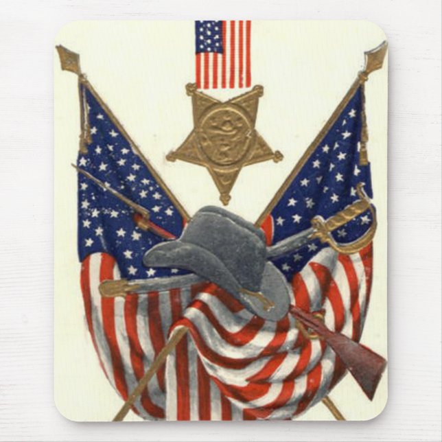 US Flagga Union Civil Krig Medal Eagle Musmatta (Framsidan)