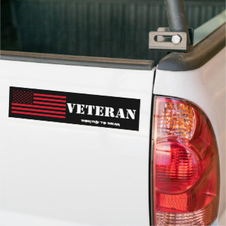 US Flagga USMC Red - Veteran - Worthy to Bära Bildekal