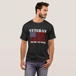 US Flagga - Veteran - värd för Bära T Shirt