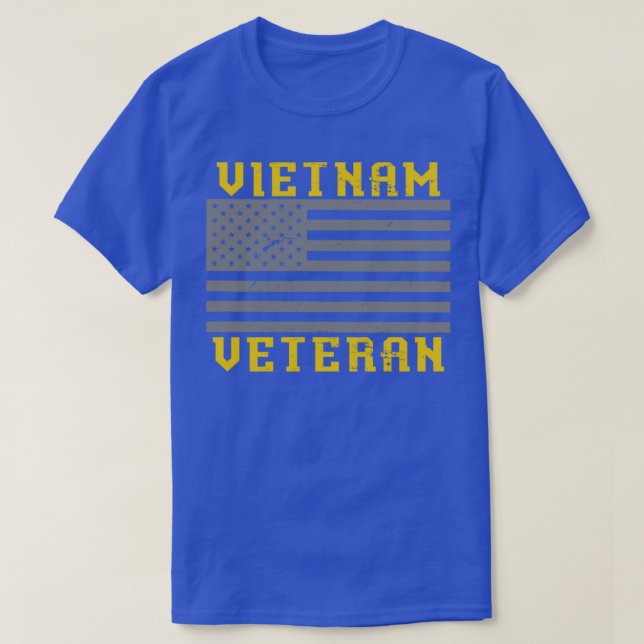 US Flagga Vietnam Veteran1 T Shirt (Design framsida)