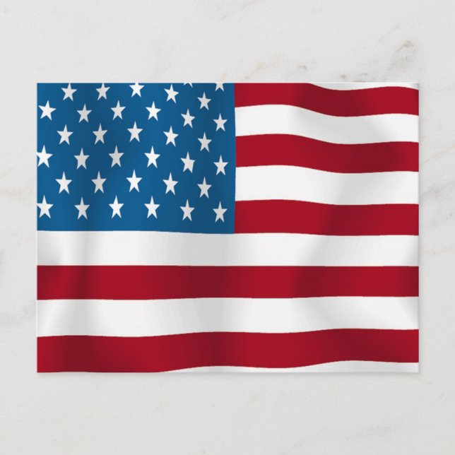 US FLAGGA VYKORT (Framsida)