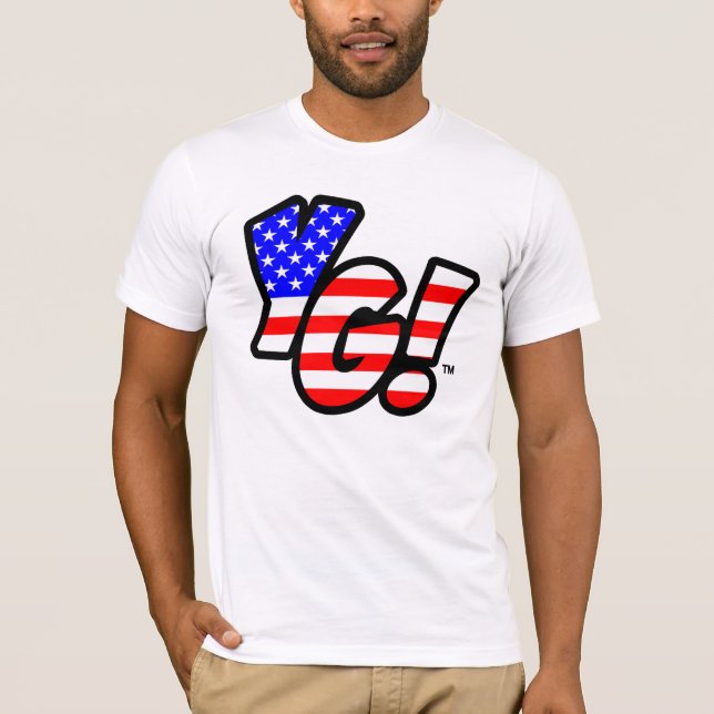 Us-flagga - YG! T Shirt (Framsida)
