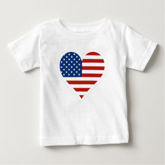 Us-flaggahjärta Tee Shirt