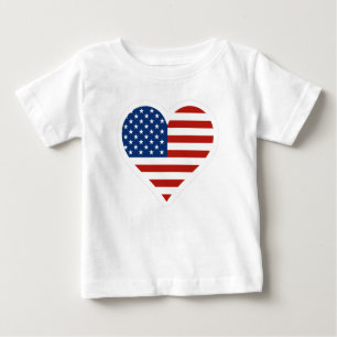 Us-flaggahjärta Tröja