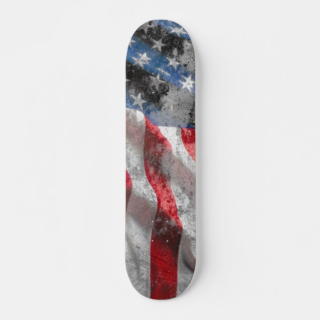 Us-flaggaSkateboard Mini Skateboard Bräda 18,5 Cm (Framsida)
