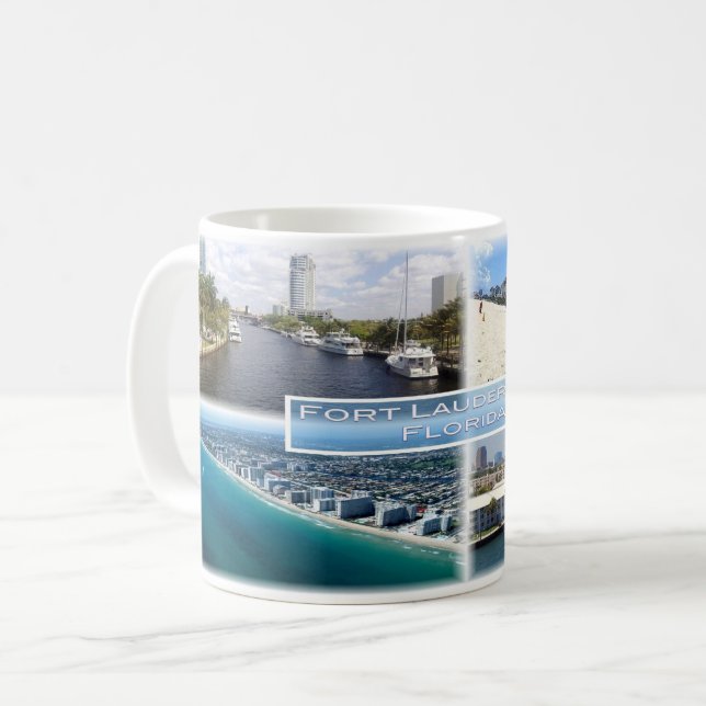US Florida - Fort Lauderdale - New River Kaffemugg (Framsida vänster)