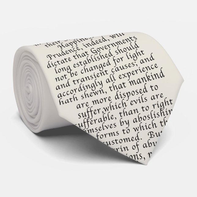 Us-förklaring av självständighet slips (Rullad)