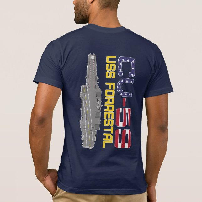 US FORRESTAL CV-59 T-Shirt (Baksida)
